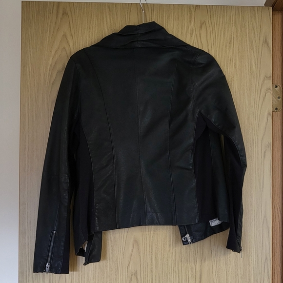 Anthropologie Black Leather jacket size small - Picture 2 of 7